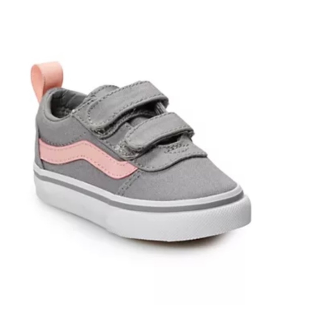 Gray and pink toddler vans- size 10